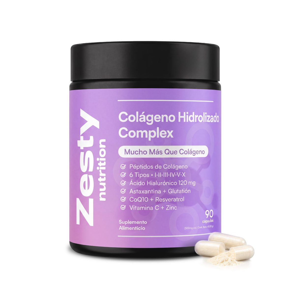 Colágeno Hidrolizado Complex, 90 cápsulas